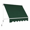 Markiza balkonowa materiał poliestrowy zielony 300x250 cm
