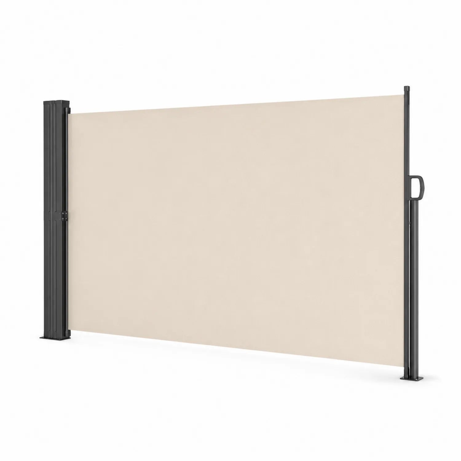 Markiza boczna aluminium poliester beżowa 300x160 cm