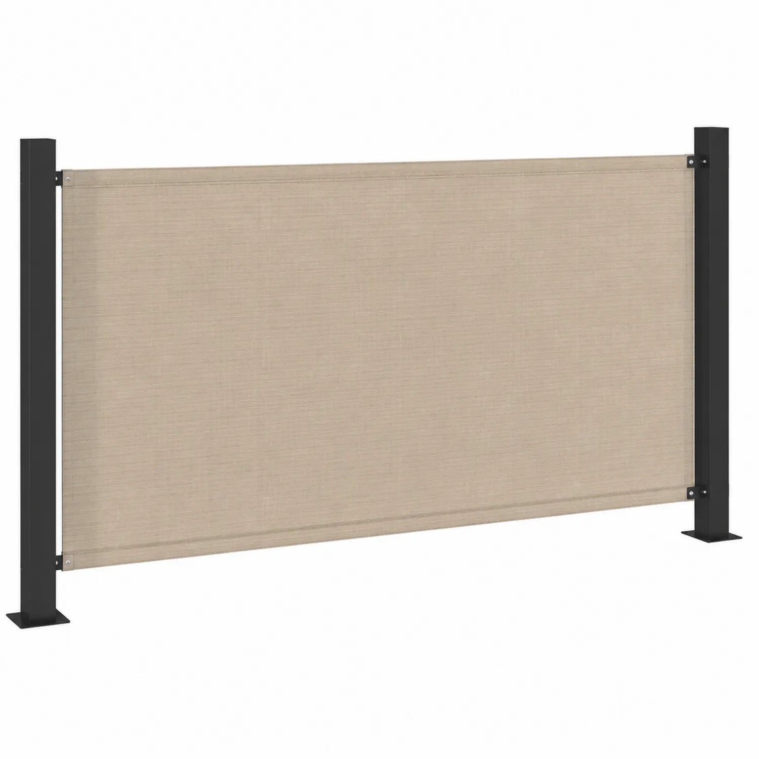 Osłona boczna z poliestru i aluminium beżowa 180x300 cm