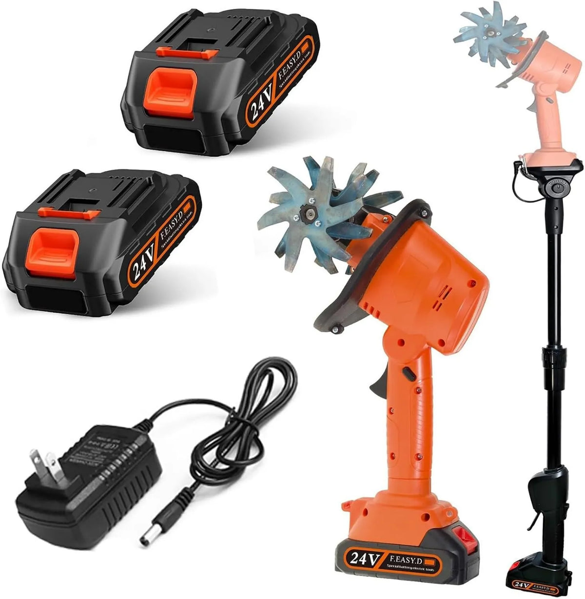 21 V akumulatorowa mini glebogryzarka, 1,5 Ah, 10 cm, zasilanie akumulatorowe, ręczna glebogryzarka, elektryczna glebogryzarka ogrodowa